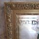 Rectangular gold mirror