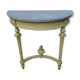 Console Louis XVI style painted wood and marble grey