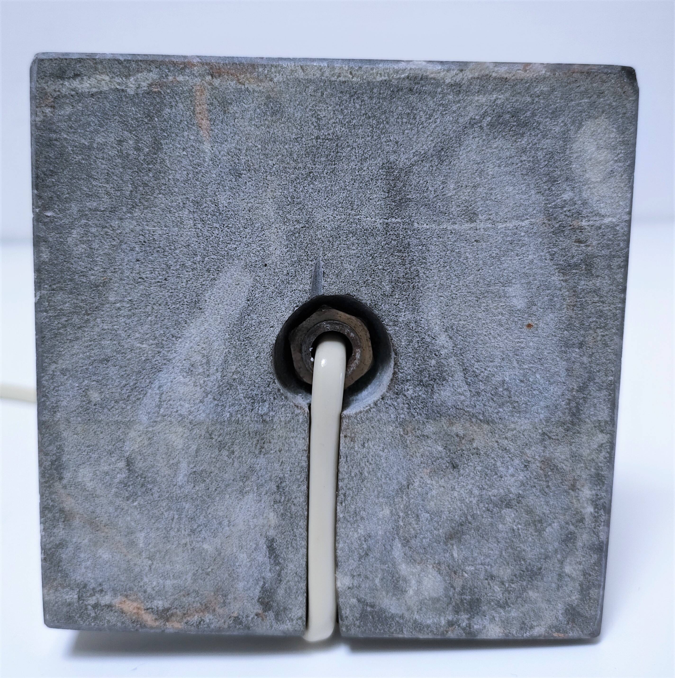 Lamp foot column brass marble neo classic vintage