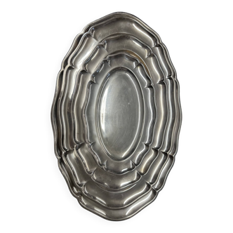 Lot 4 Plateaux inox argenté CGHIMA ALPH