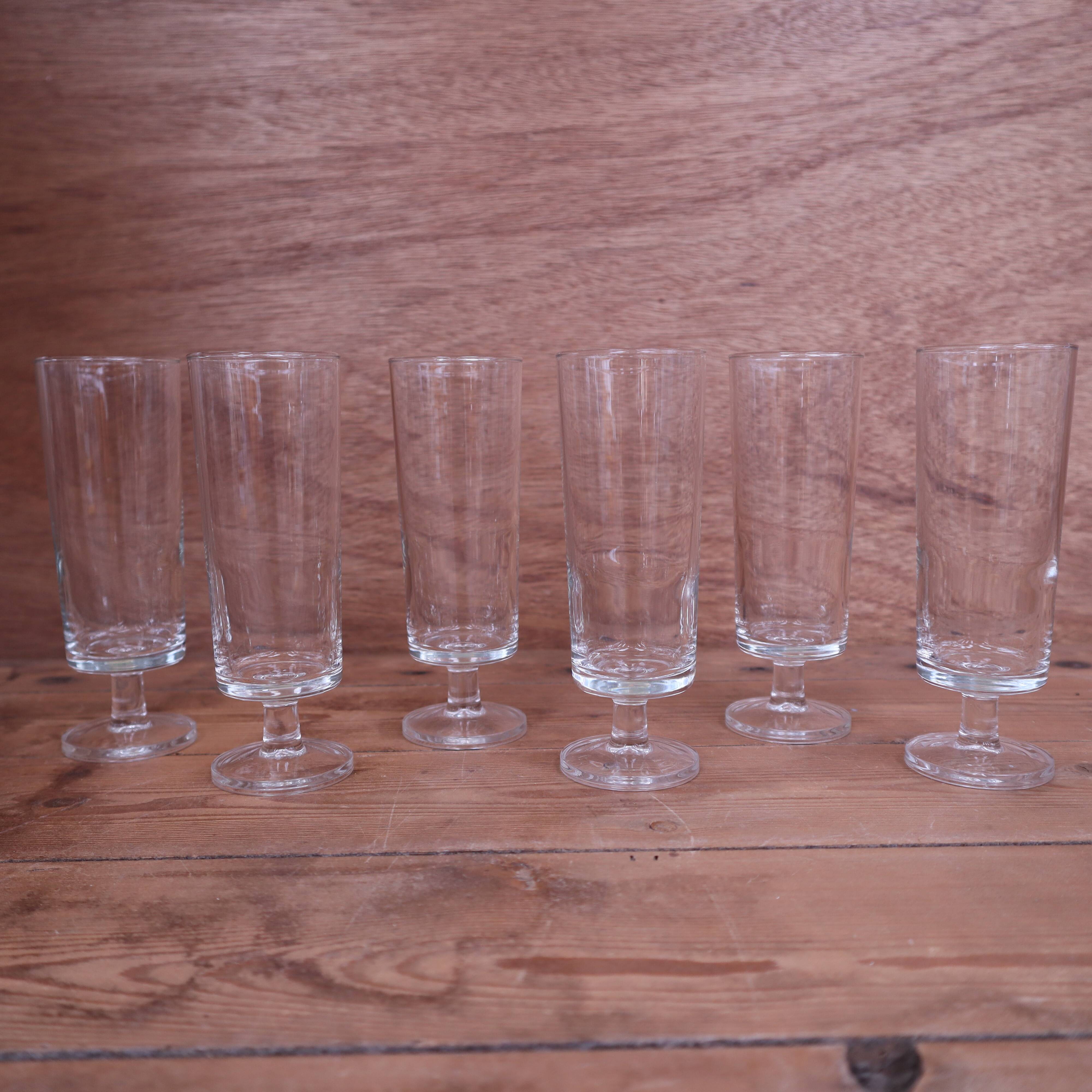 6 Transparent Cavalier Champagne Flutes Luminarc
