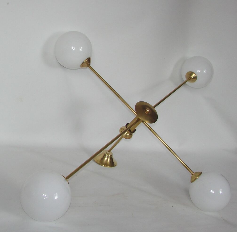 Minimalist chandelier, 1970s