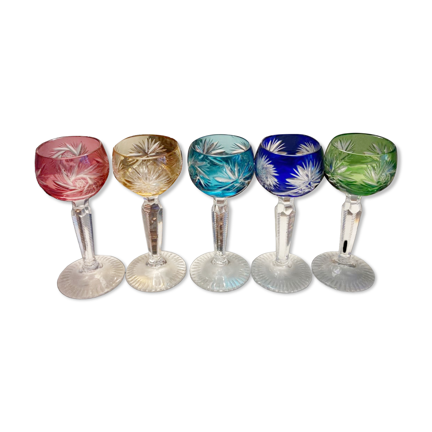 Crystal liquor glasses