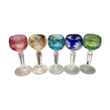 Verres à liqueur en cristal