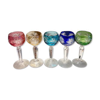 Crystal liquor glasses