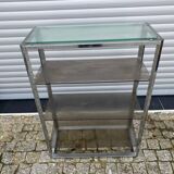 Console 3 shelves in smoked glass