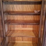 Late nineteenth century Louis XVI style library in walnut