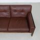 Danish Sofa in Leather and Rosewood by H. W. Klein for Bramin, 1970s