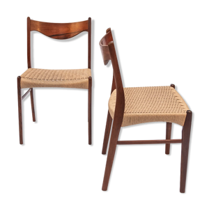 Paire de chaises en palissandre - arne