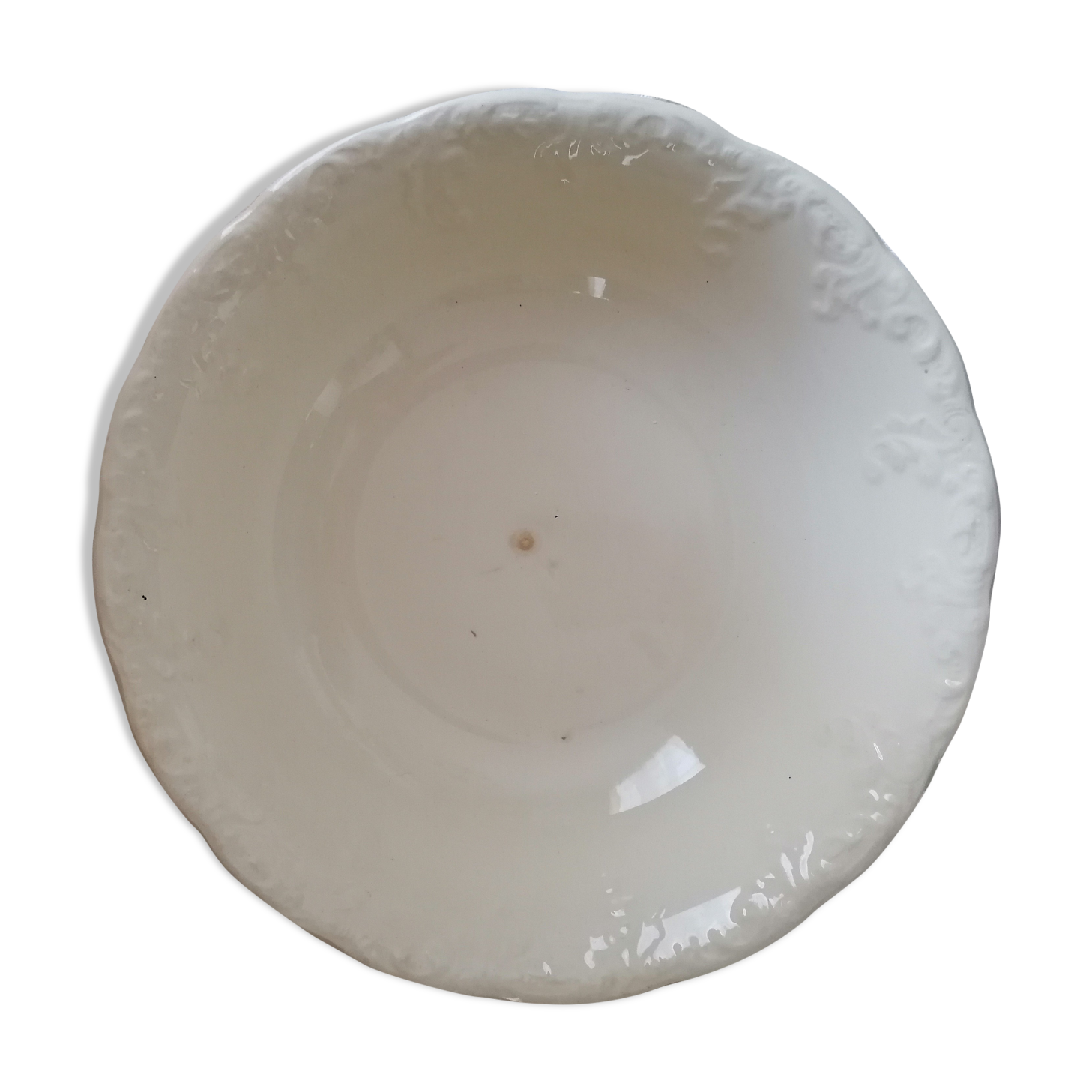 Salad bowl in Belgian earthenware Boch and brothers