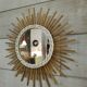 Sun rattan mirror 40x40cm