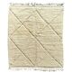 Large white Moroccan Berber rug