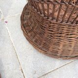 Wicker basket armchairs