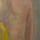 Huile sur toile femme de dos