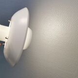Small Danish hanging lamp in white colour