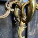 Vintage golden bronze 3-light wall light