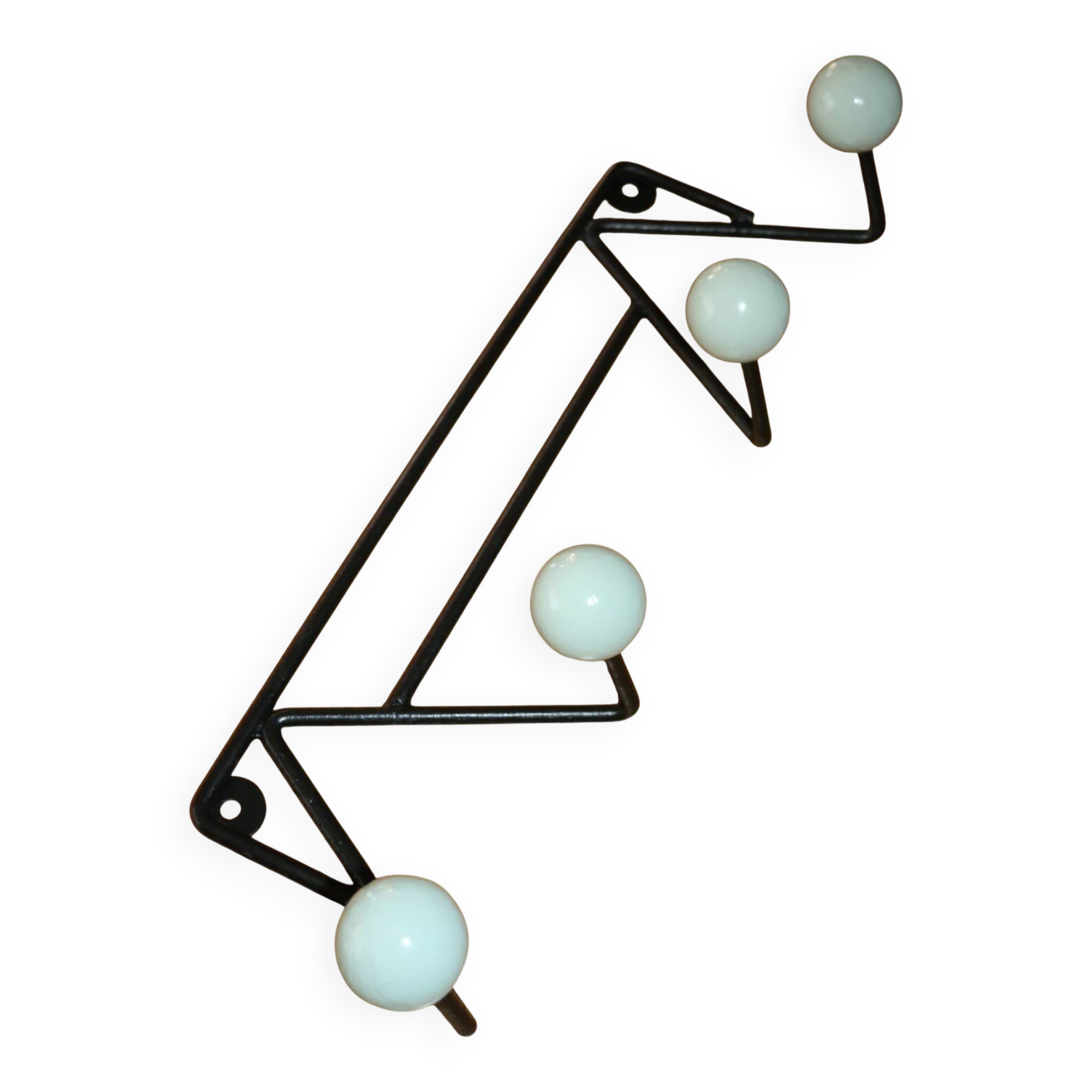 Patère 4 boules vert