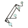 Patère 4 boules vert