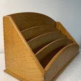 Old wooden mail holder 4 compartments