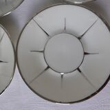 Set of 5 art deco style cups and saucers