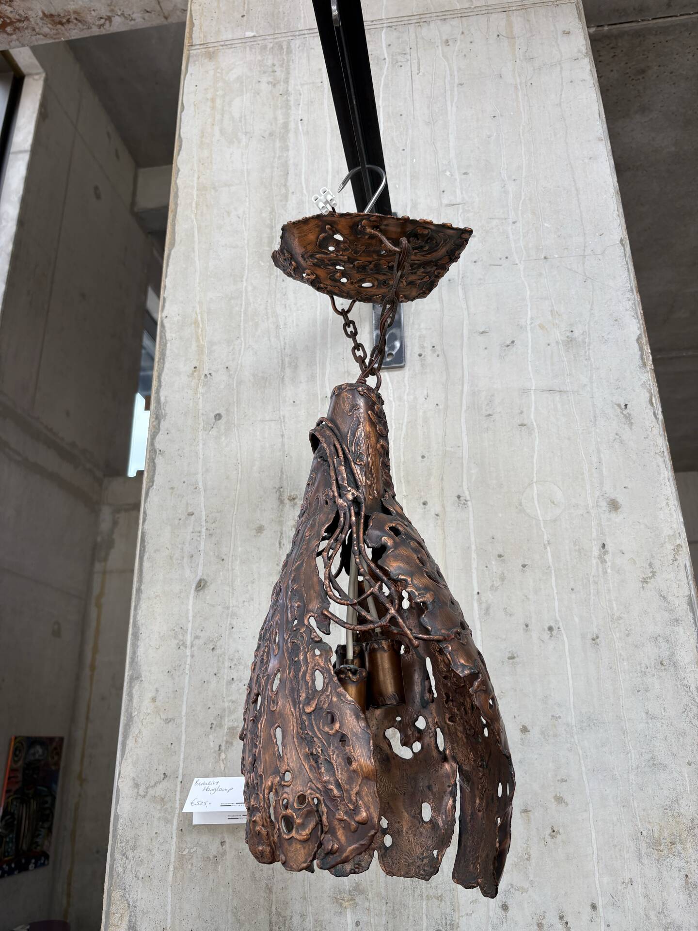 Brutalist hanging lamp