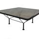 80s metal coffee table and minimalist design glass