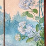 Art Nouveau screen 1900 floral decoration