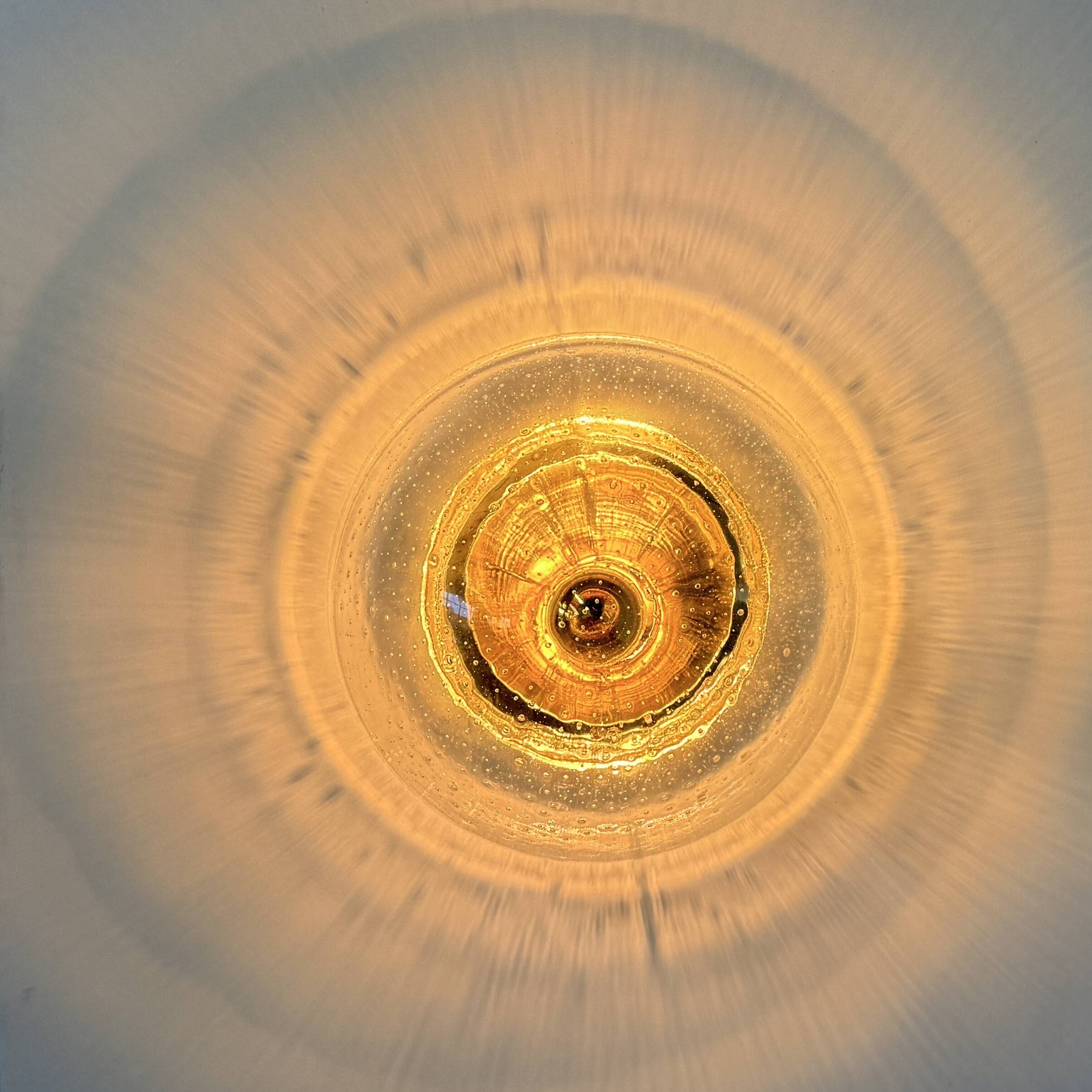 Hoffmeister bubble glass gold ceiling or wall lamp