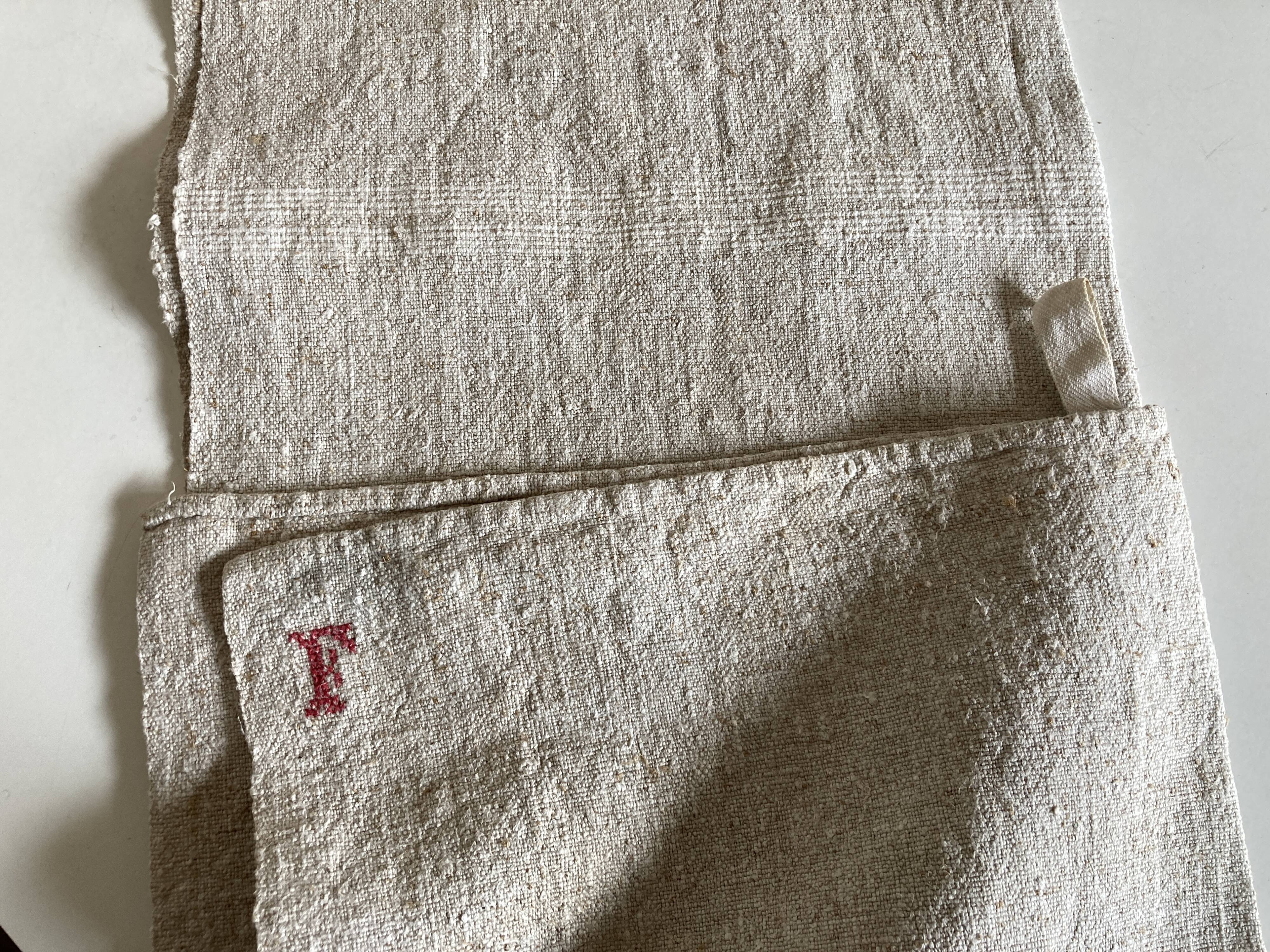 Farm torchon in raw hemp 19th reserve linen
