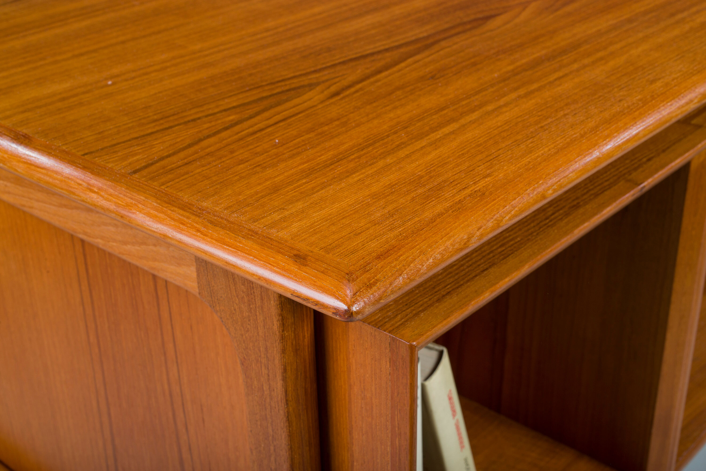 Double-Sided Teak Desk to Arne Vodder from Brouer Møbelfabrik, Denmark, 1960s