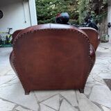 Ensemble Club authentique années 50 – Canapé + 2 fauteuils en cuir