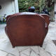 Authentic 1950s Club Set – Sofa + 2 Leather Armchairs
