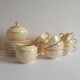 Villeroy and Boch coffee set 9 cups and vintage sugar and milk pot