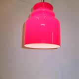 Suspended signed red glass Putzler