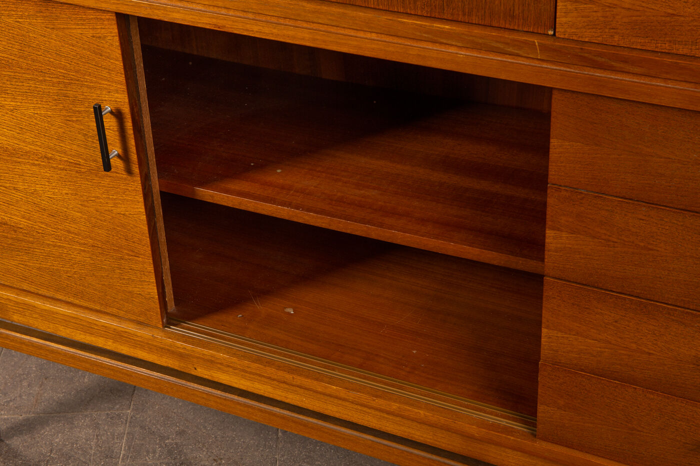 High wooden and glass line of the 60s