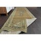 Vintage Turkish Oushak Handmade Wool Cotton Orange Runner Rug 100x358