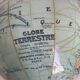 Vintage 1950 terrestrial globe Girard Barrère Forest - 29 cm