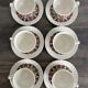 Service of 6 vintage Pontesa cups in 70s pop design.