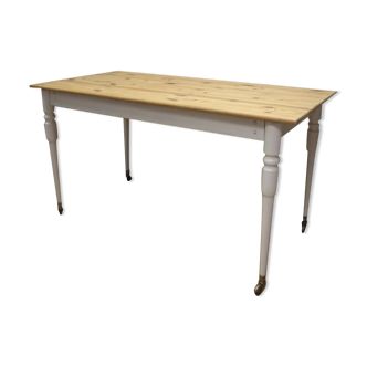 Restored vintage dining table