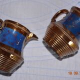 Pair of pitchers in Jersey earthenware