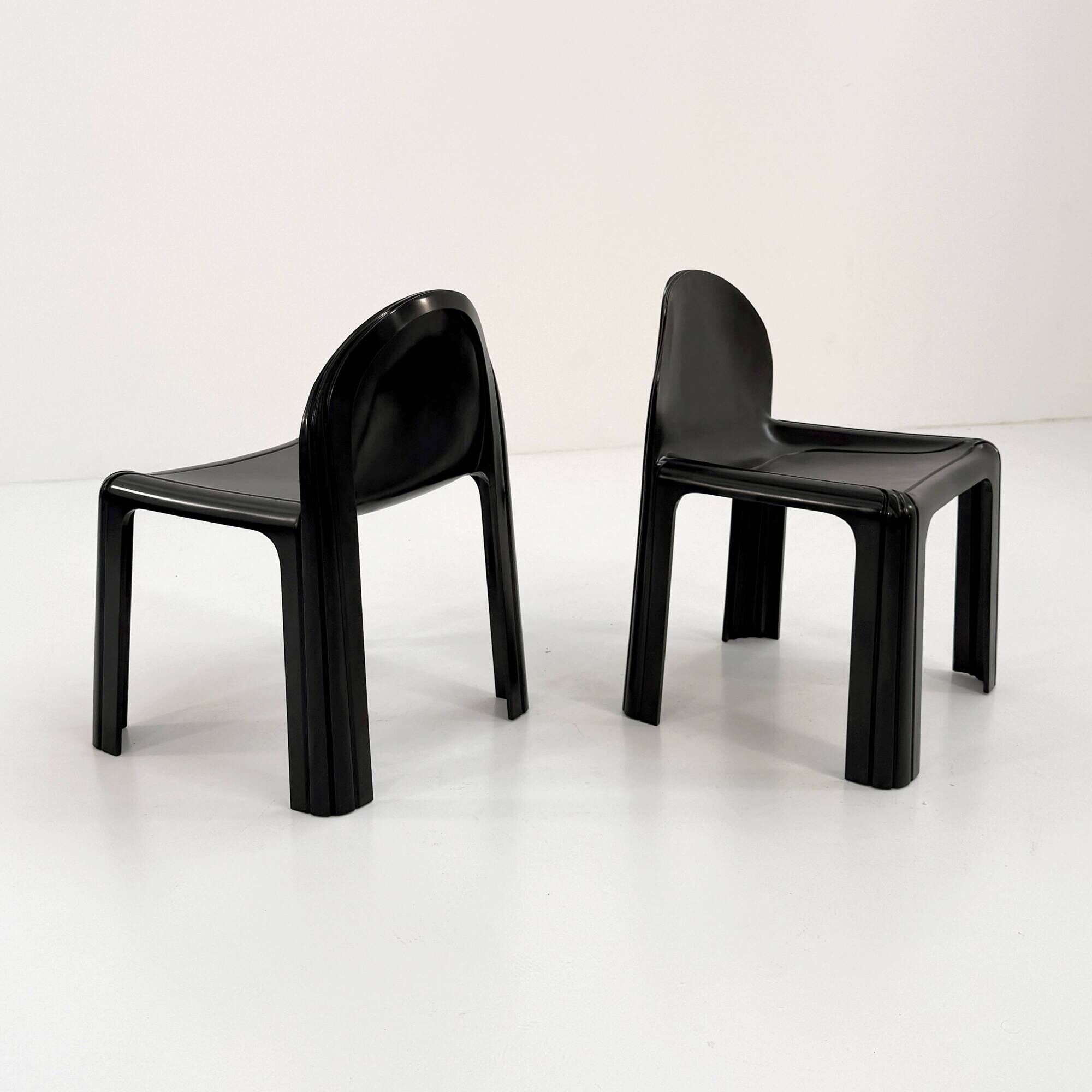 Black Chair Model 4854 Chair by Gae Aulenti for Kartell, 1970