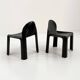 Black Chair Model 4854 Chair by Gae Aulenti for Kartell, 1970