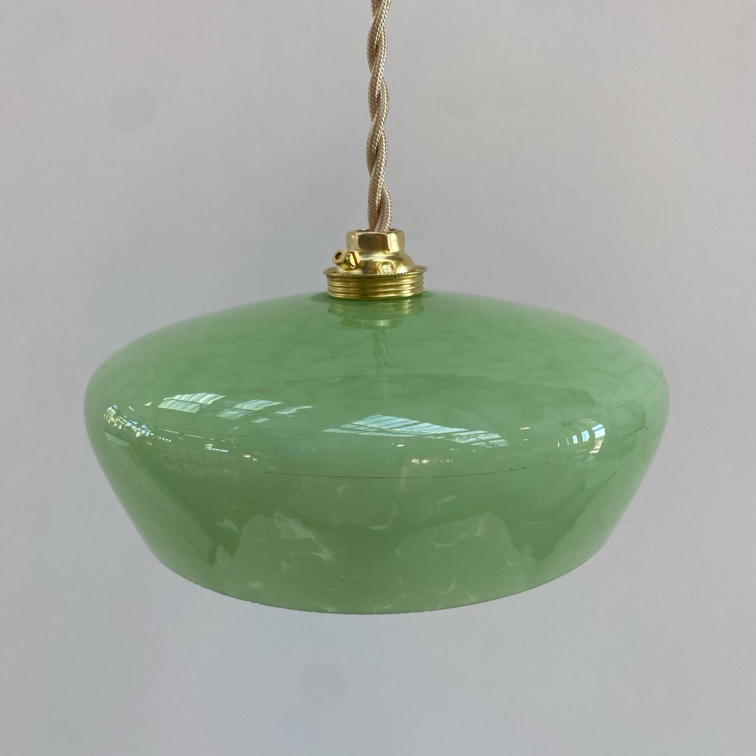 Green Clichy glass pendant light