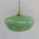 Suspension en verre de Clichy vert