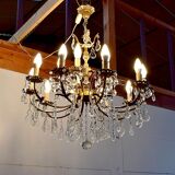 Lustre en cristal, milieu XXe