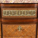 Commode en Bois de Rose et Amarante, style Transition Louis XV / Louis XVI – Fin XIXe