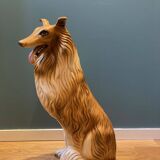 statue chien vintage