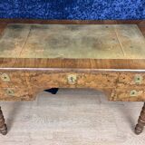 Very beautiful Louis Philippe period desk in burr walnut circa 1830