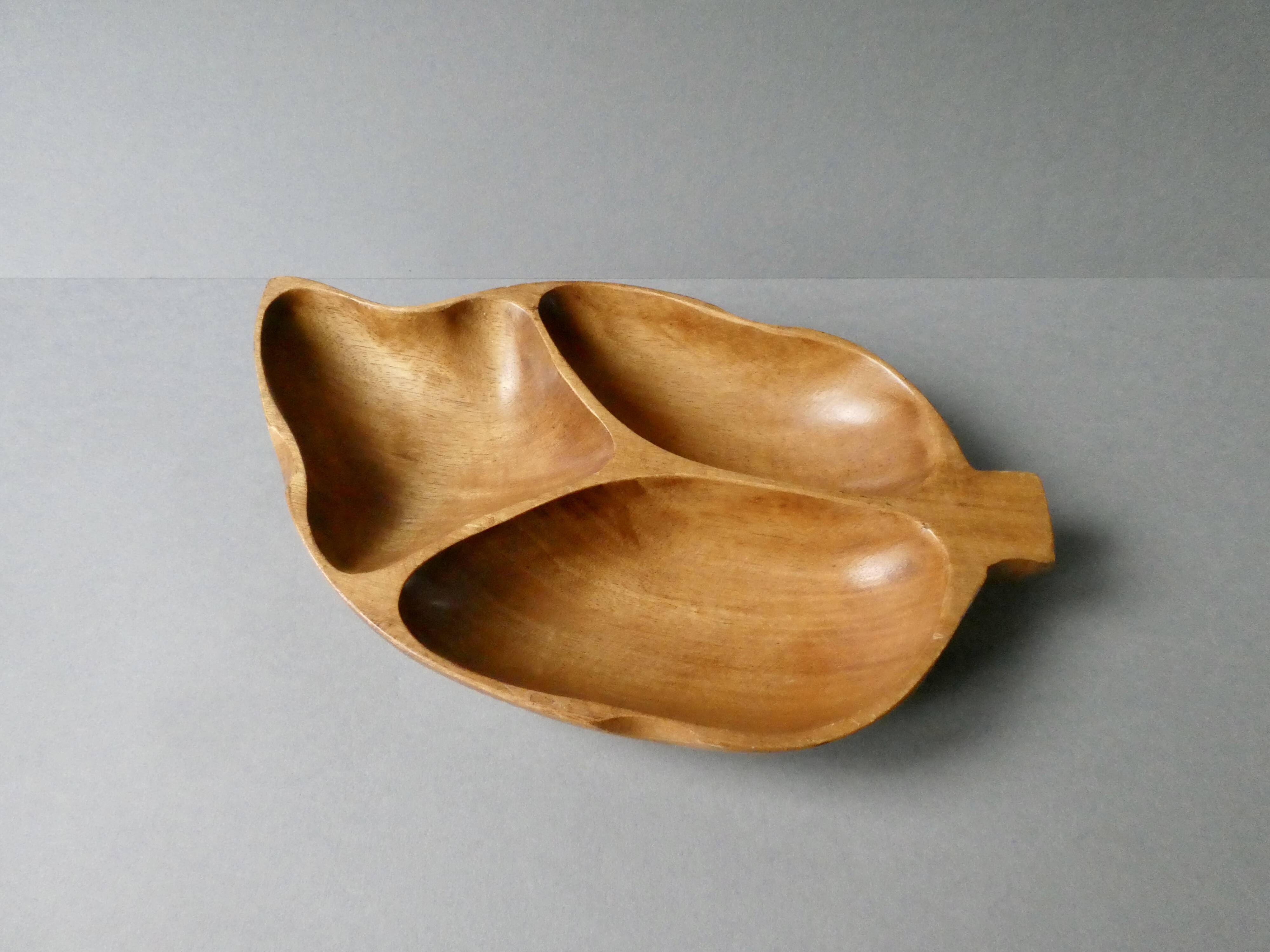 Teak serving dish