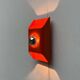 German wall lamp in mid-century space style by Klaus Hempel for Kaiser Leuchten, 1960s.